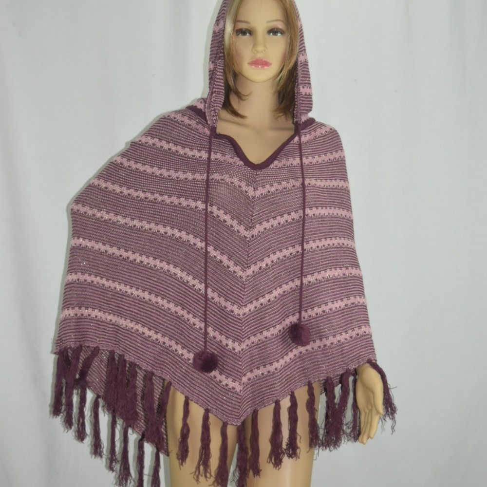 BCBG Hooded Poncho